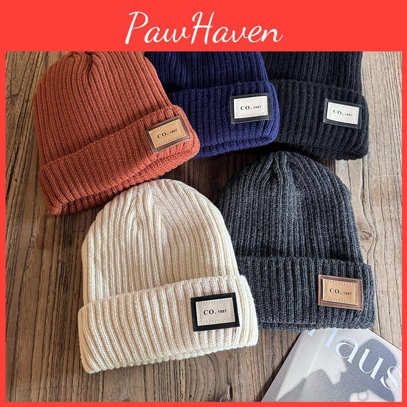 Wool Beanie Hat For Women And Men Warm Knit Cap With Ear Protection For Winter Sports