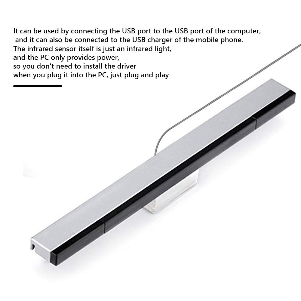 Sensor Bar TV USB Reciever Inductor Game Console Wired Remote Sensor Bar Reciever for Wii/Wii U Console Wired Sensor Bar Sets