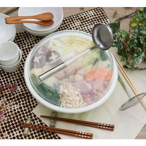 Like-it Colander Bowl with Lid, Tabletop Drainer, Approx. 30.7cm Diameter x 12.3cm High, Green, Made in Japan, STK-22