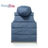 Cozy Up Мужской зимний жилет для улицы, верхняя одежда, жилет без рукавов со съемным капюшоном и мягкой подкладкой
