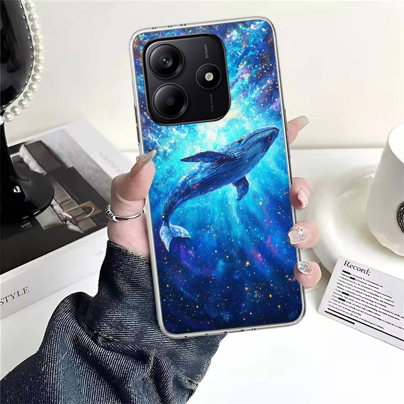 Горбатый кит Морской гигант Мягкий чехол для телефона Для Xiaomi Redmi Note 15 14 14S 13 12 Pro Plus 12S 11 11S 11E 10 10S 11T 5G Fundas Coqu
