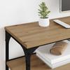 Artisan Oak TV Stand 160 x 30 x 50 cm Composite Wood and Iron