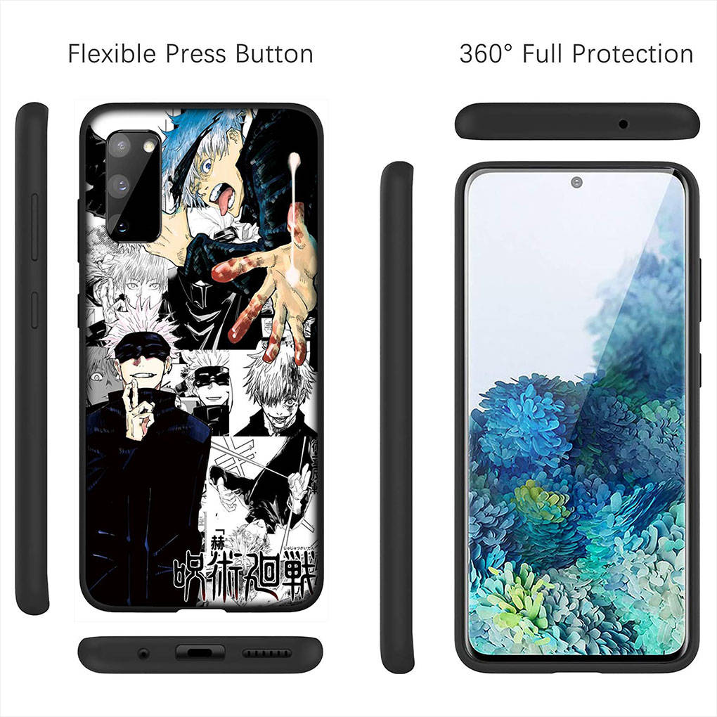 Для iPhone 16 15 Xiaomi Redmi Note 14 13 12 11 Pro Max X 16e Samsung Galaxy S25 S24 S23 Moto OPPO Huawei Jujutsu Gojo Satoru Kaisen Comics чехол для телефона