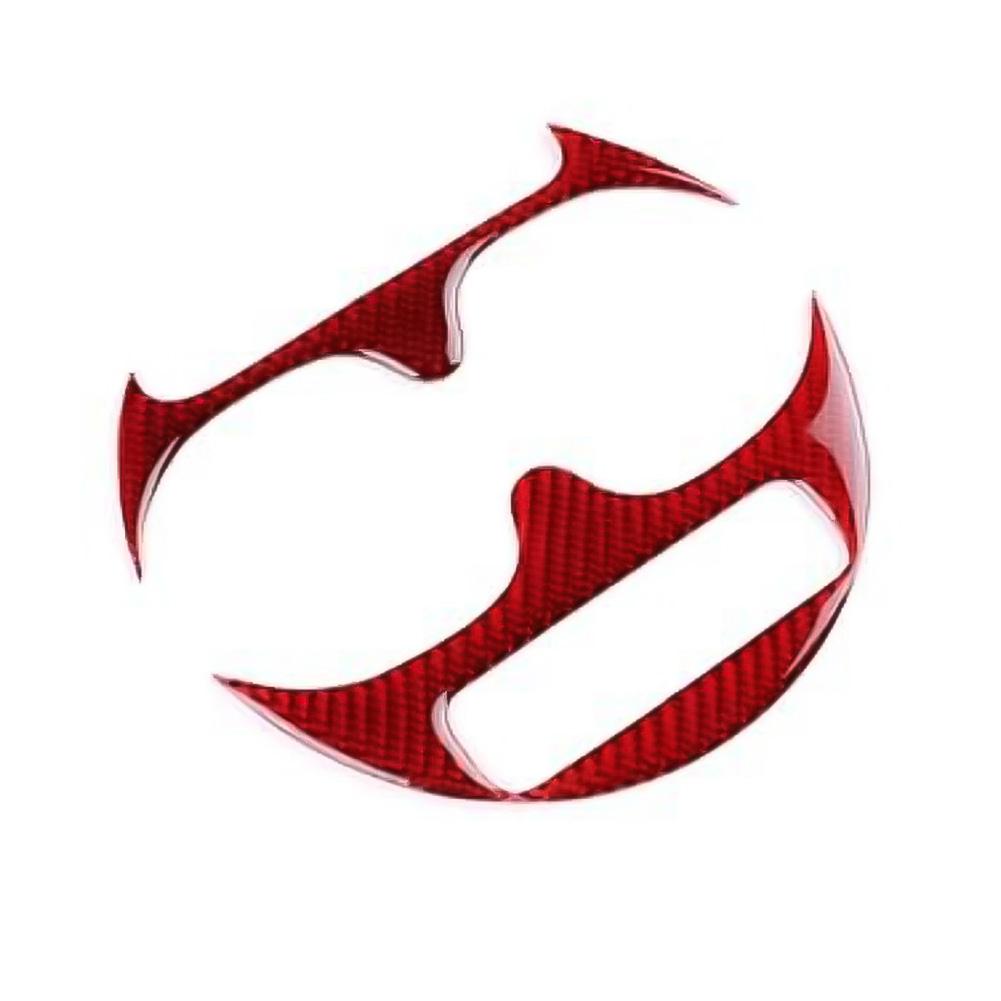 For Abarth 595 695 For Fiat 500 2016-2024 Carbon Fiber Sticker Cup Holder Trim Panel Frame Automobiles Interior Accessories