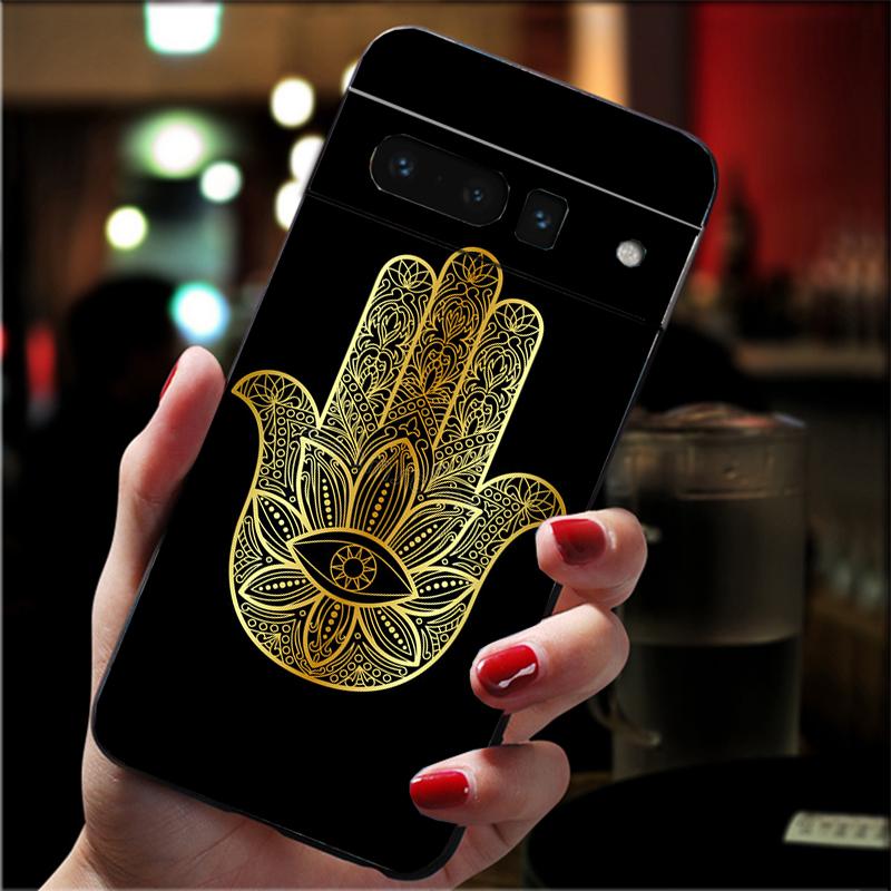 Phone Case For Google Pixel 10 9 Pro XL 9A 8 7 6 Pro Pixel 8A 7A 6A Pixel 8 7 6 5 Hamsa Hand of Fatima