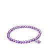Tous Silver and Amethyst Icon Color Bracelet/Tous Amethyst Icon Silver Bracelet//015431590