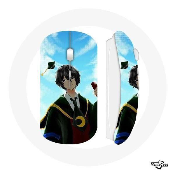 Souris Sans Fil - MANIACASE - Assassination Classroom - Blanc - Compatible Mac et PC - USB wifi