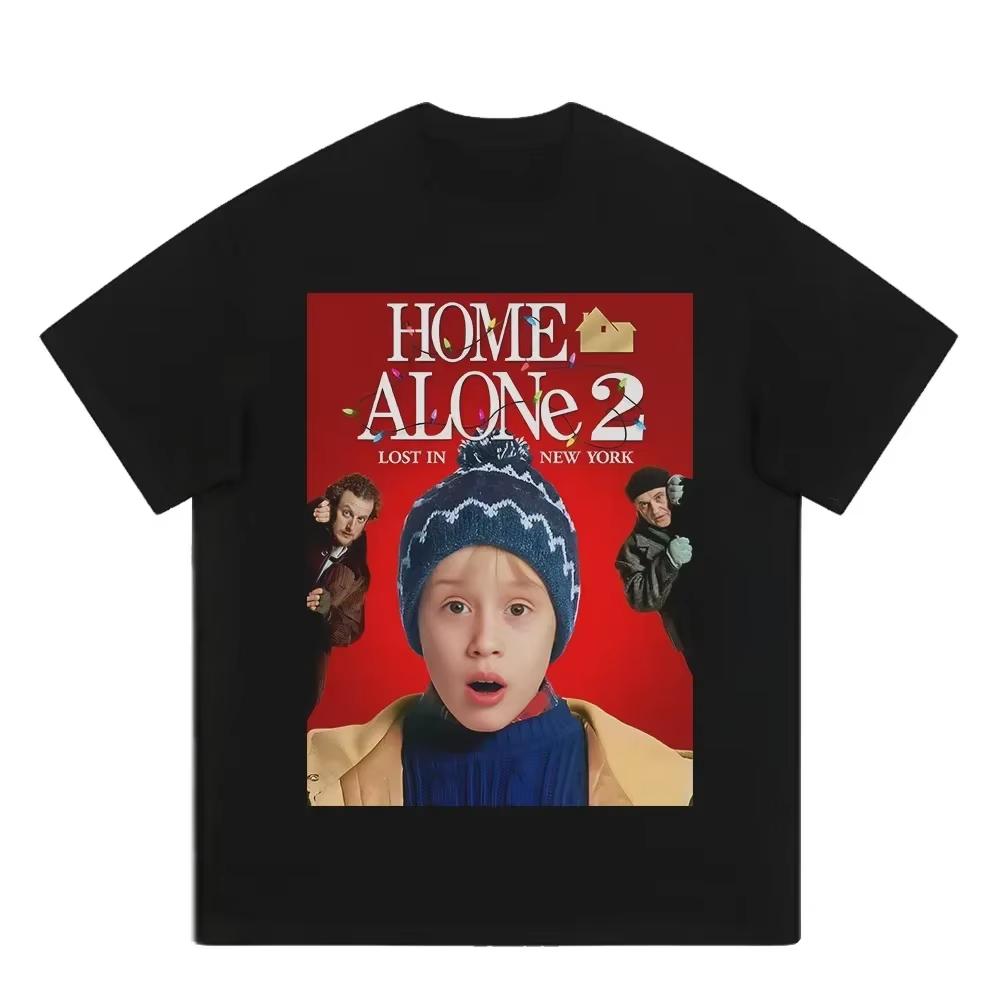 Christmas Movie Home Alone Women Graphic Tshirt Kevin Summer Tshirt High Quality Cotton Loose Tees Tops Vintage Unisex T Shirt