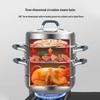 KOBACH 28cm 3-Layer Stainless Steel Steamer Pot