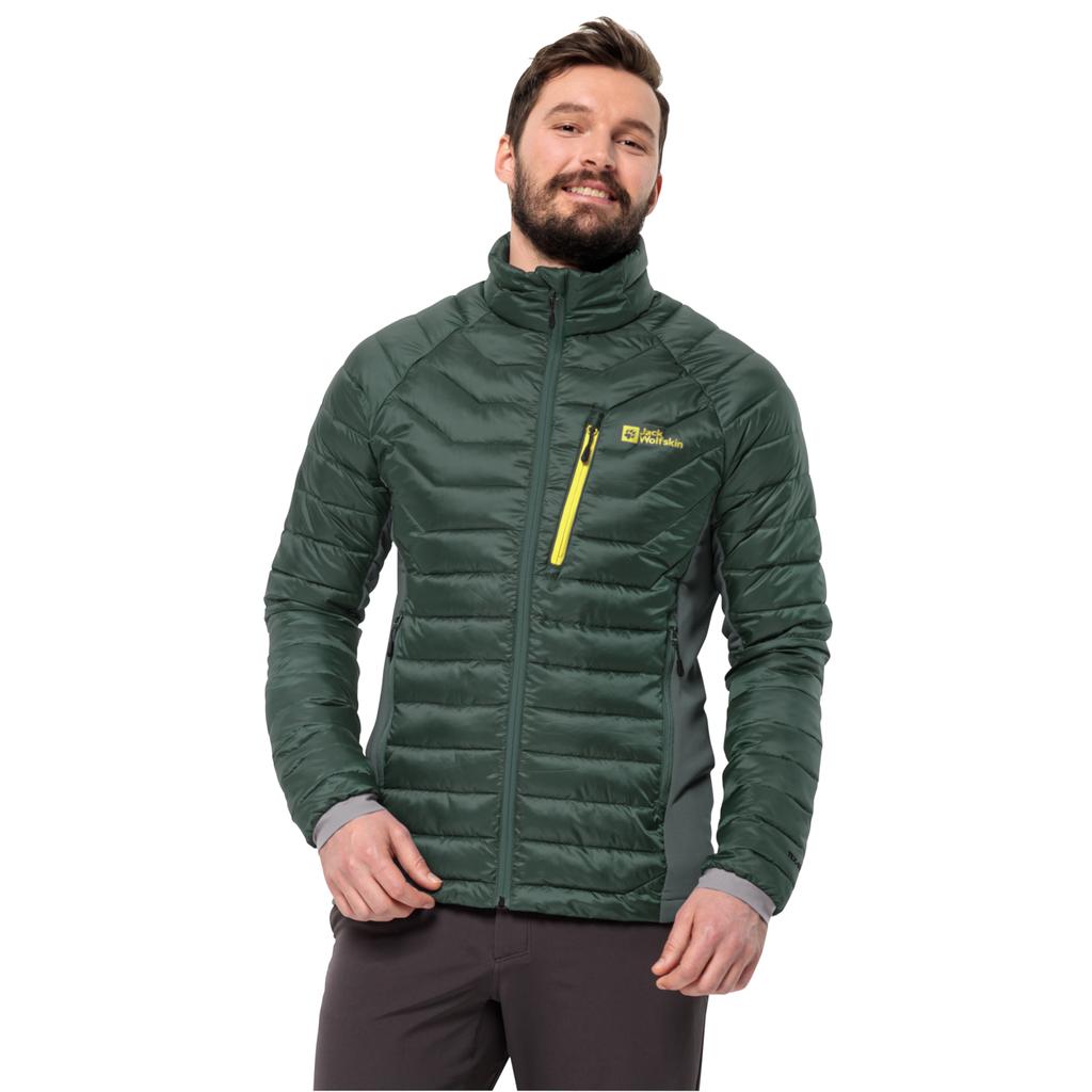 Jack Wolfskin Routeburn Pro Ins Jacket, Mens Green Jacket