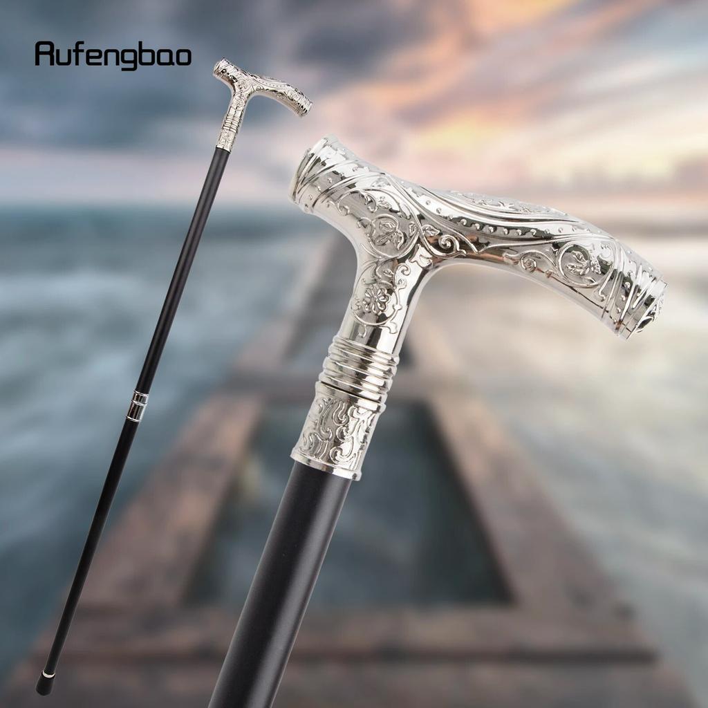 Белая голова ревущего медведя, цветок, тотем, рельефная трость, модная трость, ручка джентльмена, трость 93 см