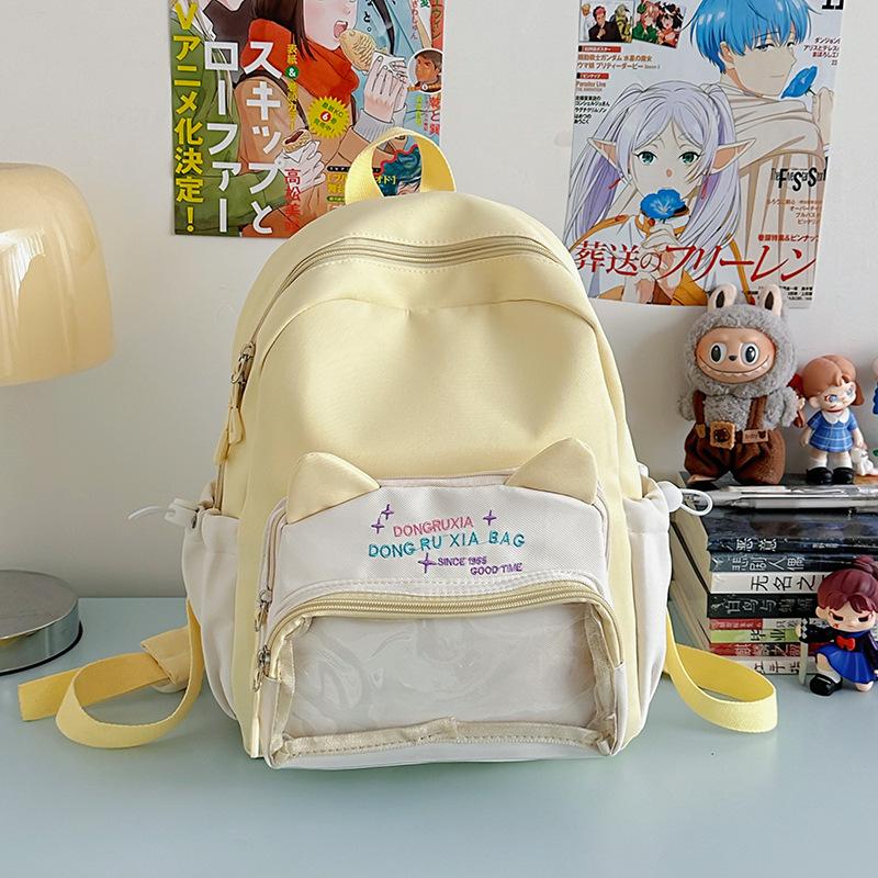 The New Schoolbag Is High-value, Fresh and Sweet, Candy-colored Backpack, Lightweight and Large-capacity Backpack for Junior High School Students.