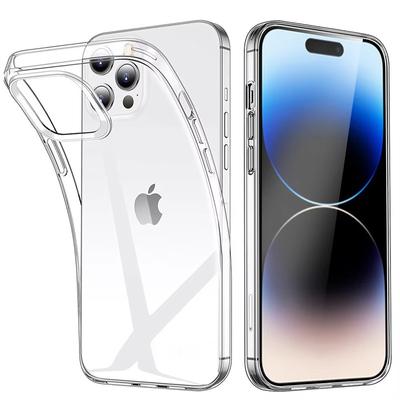 Прозрачный чехол для телефона iPhone 16 11 12 13 14 15 Pro Max Мягкий силиконовый чехол TPU для iPhone XS Max XR 8 7Plus Задняя крышка Прозрачный чехол