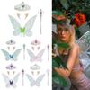 Sparkle Dress Up Props Set Princess Angel Wings with Crown Elf Ears  Costume Cosplay