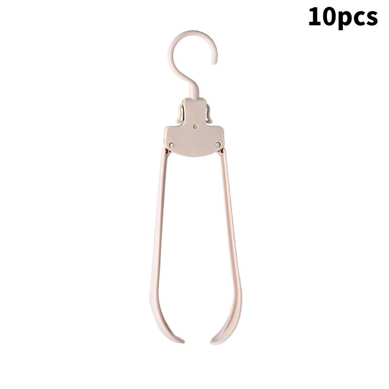 10/5/1Pcs Portable Folding Clothes Hangers Travel Accessories Foldable Clothes Drying Rack For Travel Business Trip Pants