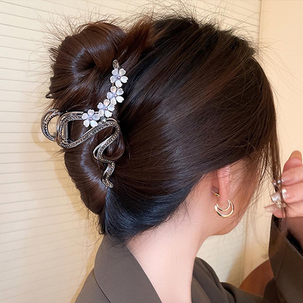 Модные геометрические металлические заколки-краб для волос, цветы, женские винтажные зажимы для волос, повязка на голову в виде краба, шпилька для волос для девочек, аксессуары для волос, головные уборы