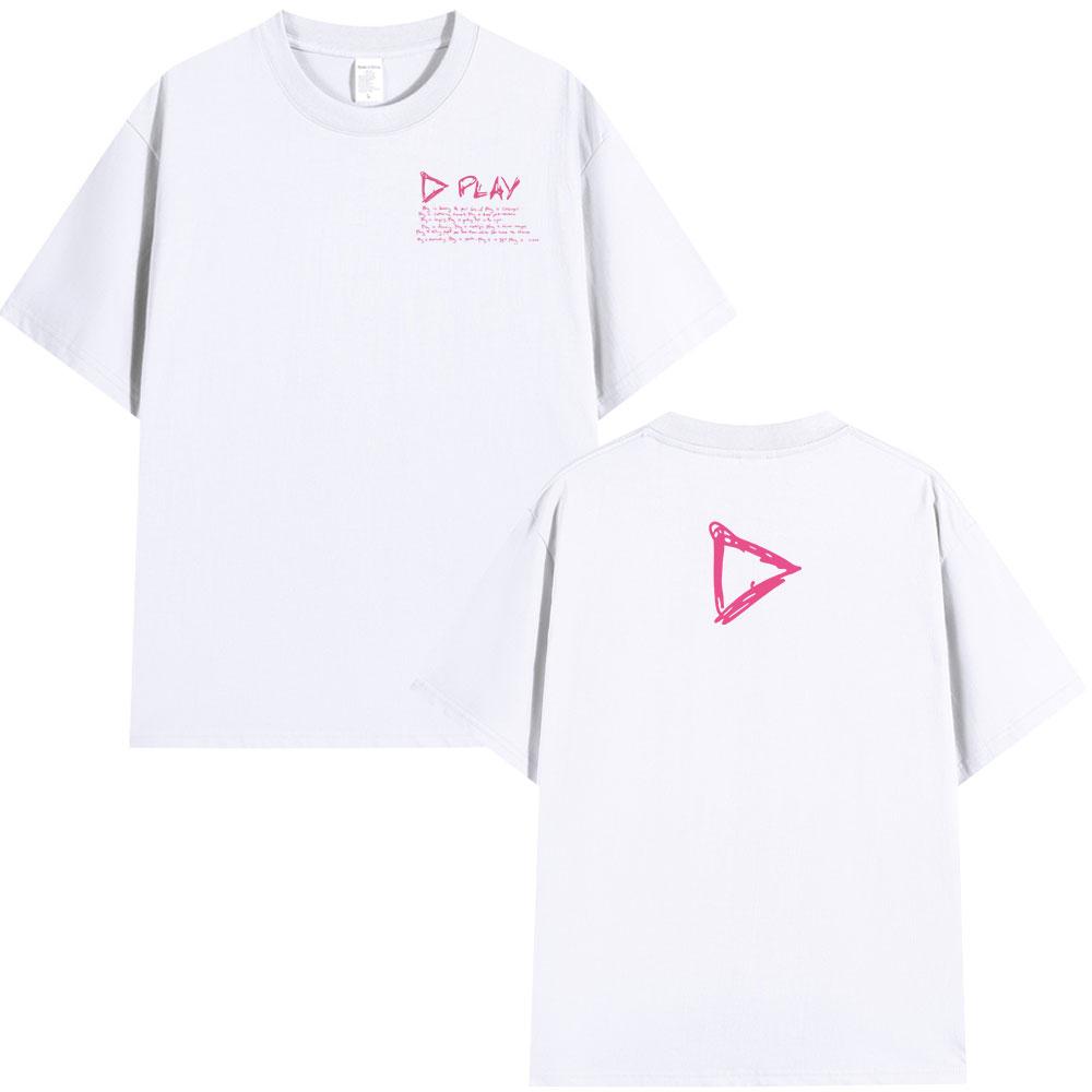 Мерч тура Ed Sheeran Play Футболка Мужская Женская Одежда Мода Уличная Одежда Футболки Оверсайз Хлопок Футболка с Коротким Рукавом