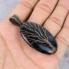 Tree Of Life Blue Tiger's Eye 999 Copper Wire Wrapped Jewelry, Handmade Beauteous Gemstone Jewelry Pendant For Women