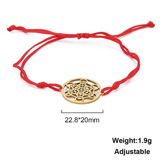 Retro Stainless Steel Personality Witch Knot Dog Paw Bracelet