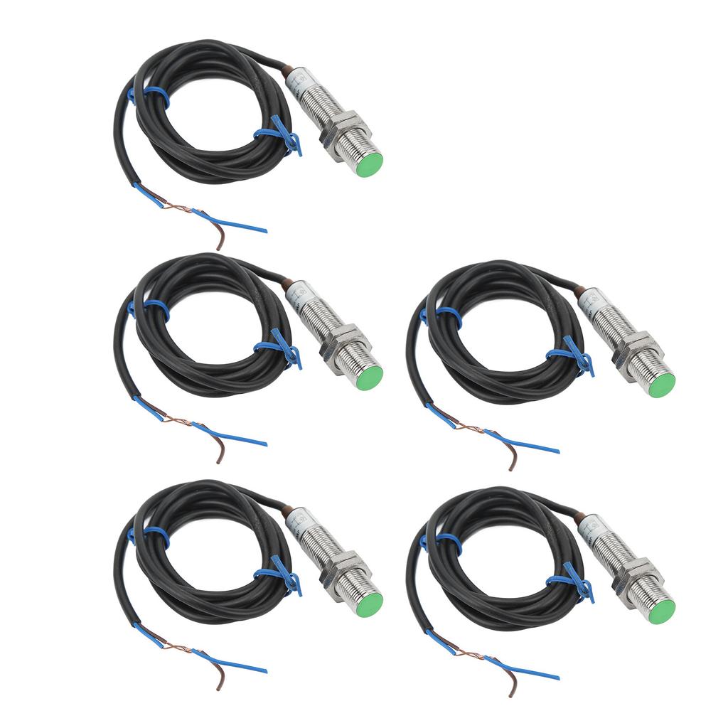 5 шт. Датчик приближения 2-проводной нормально разомкнутый M12x1 переключатель обнаружения приближения 10‑36 В постоянного тока аксессуар