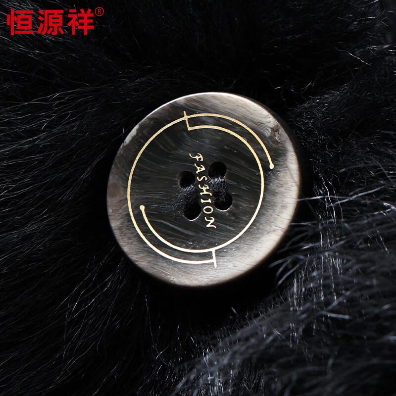 Hengyuanxiang Men's Real Leather Jacket with Sheep Wool Lining