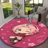 1pc Office Carpet, Game Role Naruto Chair Rug, Living Room Printed Round Rug, Home Chair Floor Mat