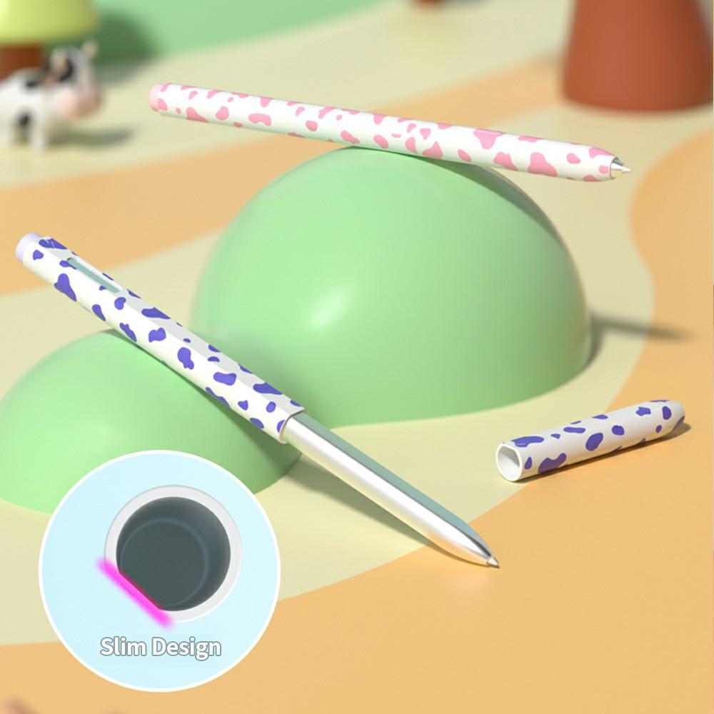 Для Samsung Galaxy Tab S9/S8/S7 Чехол-стилус Узор коровы Силиконовый чехол Защитный чехол для карандаша