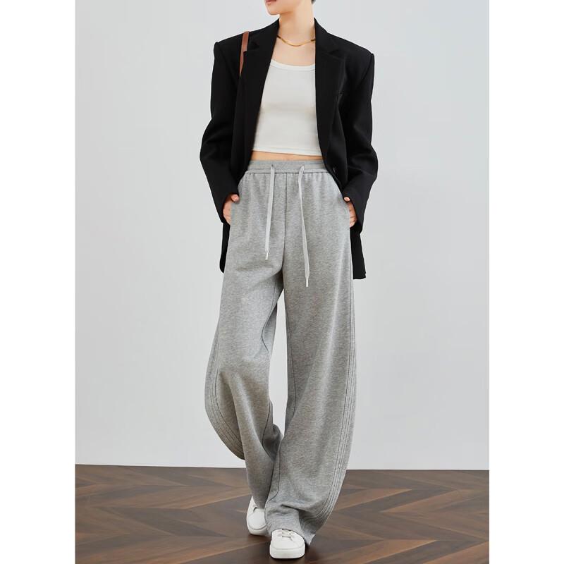 Женские серые широкие спортивные штаны FAESSLIN