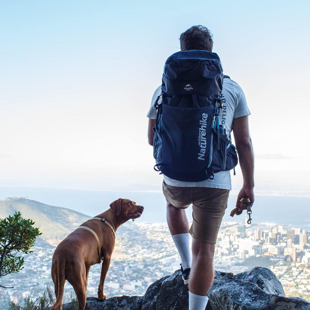 Официальный магазин рюкзак для скалолазания, большая емкость 45 л, в комплекте чехол от дождя, водонепроницаемый, для походов, предотвращения стихийных бедствий, легкий, дышащий