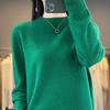 Women's Cozy Round Neck Knitted Wool Sweater
