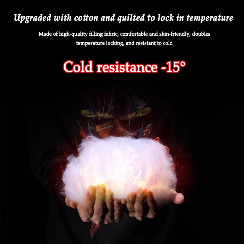 2026 Cotton jacket men's autumn and winter jacket fashionable stand collar thick warm casual plus size bread cotton jacket
