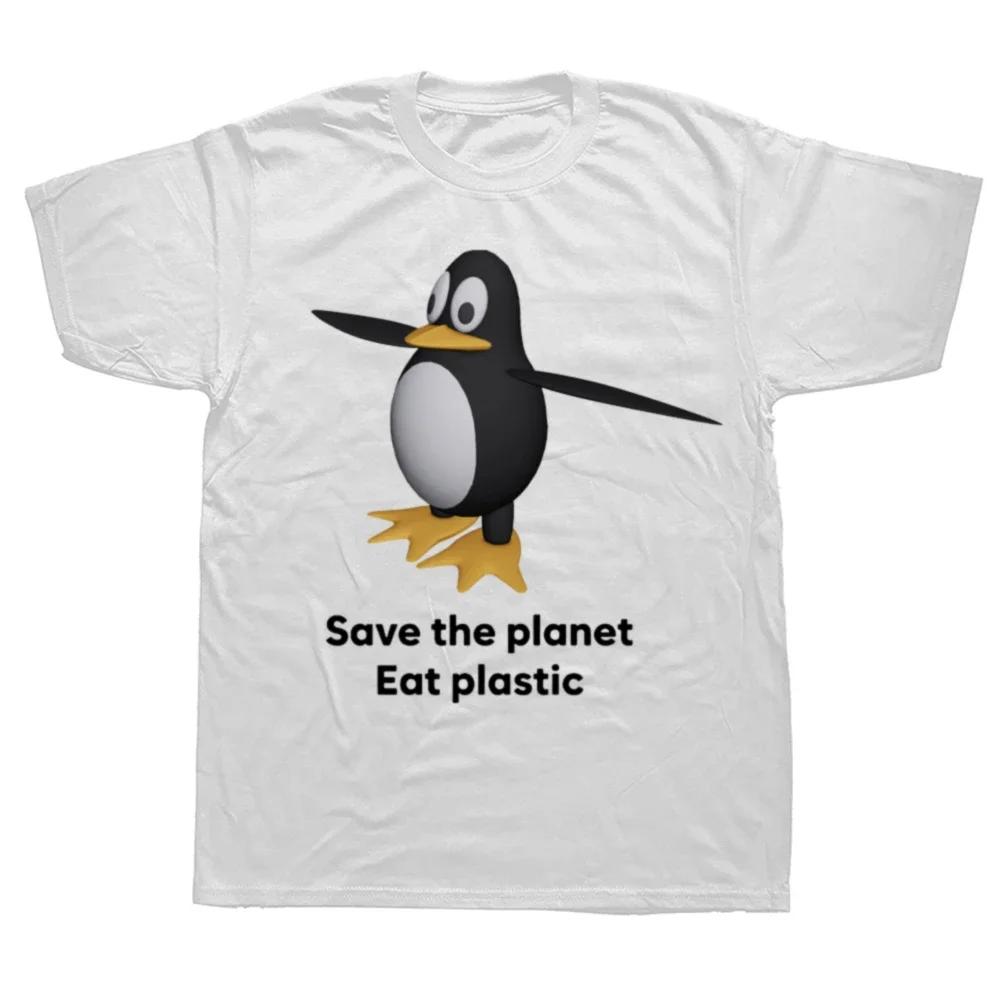 I Did the Math the Answer Is Penguin Funny Penguin Lover Graphics Men's T Shirt Fashion Casual Oversized Short Sleeve T-shirts