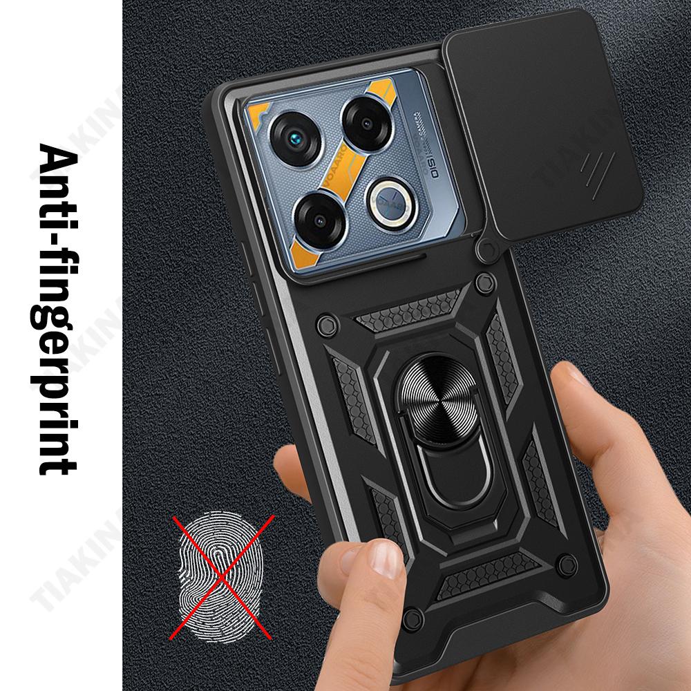 Чехол-накладка Slide Lens Armor для Infinix GT 20 Pro Чехол с магнитной подставкой-кольцом для Infinix GT 20 Pro Защитная Capa