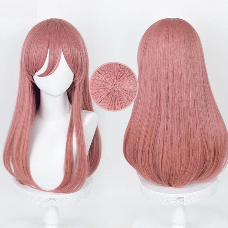 Miku Nakano Cosplay Wig High Quality Anime Dark Pink Long Straight Heat Resistant Synthetic Hair Party Wigs + Wig Cap