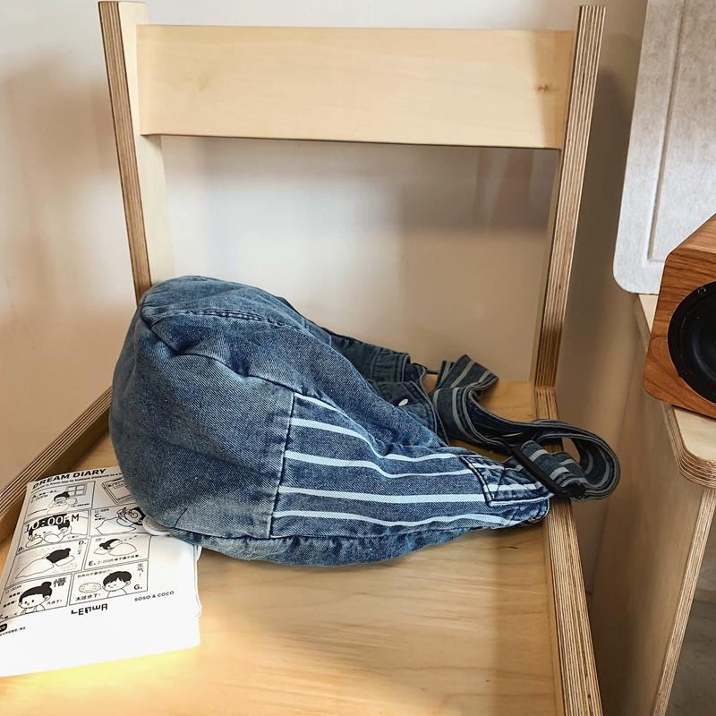 Denim Tote Bag Women's Large Capacity Shoulder Crossbody Bag