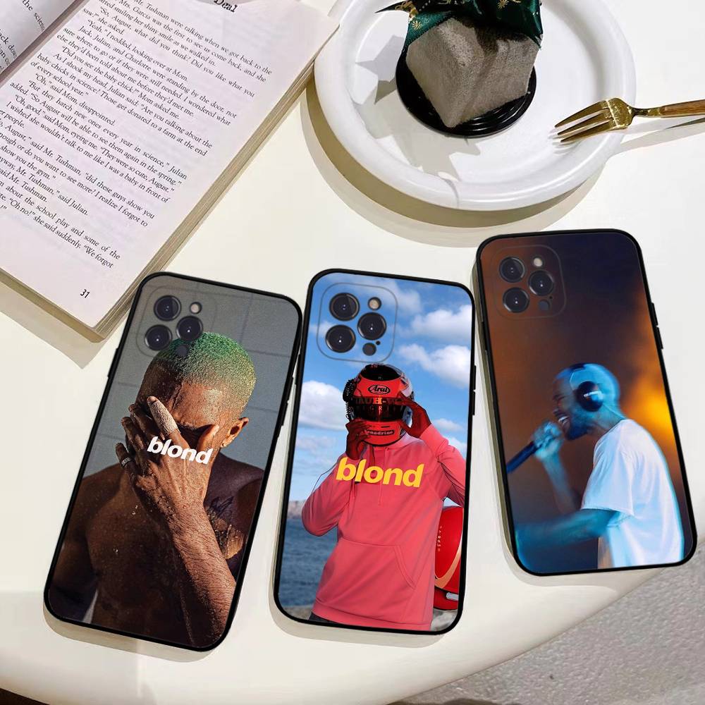Певец Фрэнк Блонд Океаны Горячий Чехол для Телефона Для iPhone 17 Air 16 15 14 Plus 13 12 Mini 11 Pro Max Черный Чехол