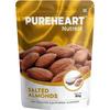 Pureheart Ореховая смесь для жарки Соленый миндаль (80 г) Натуральный Премиум Миндаль из Калифорнии / Сухофрукт, Хрустящий и Вкусный Миндаль - Многоразовый Пакетик
