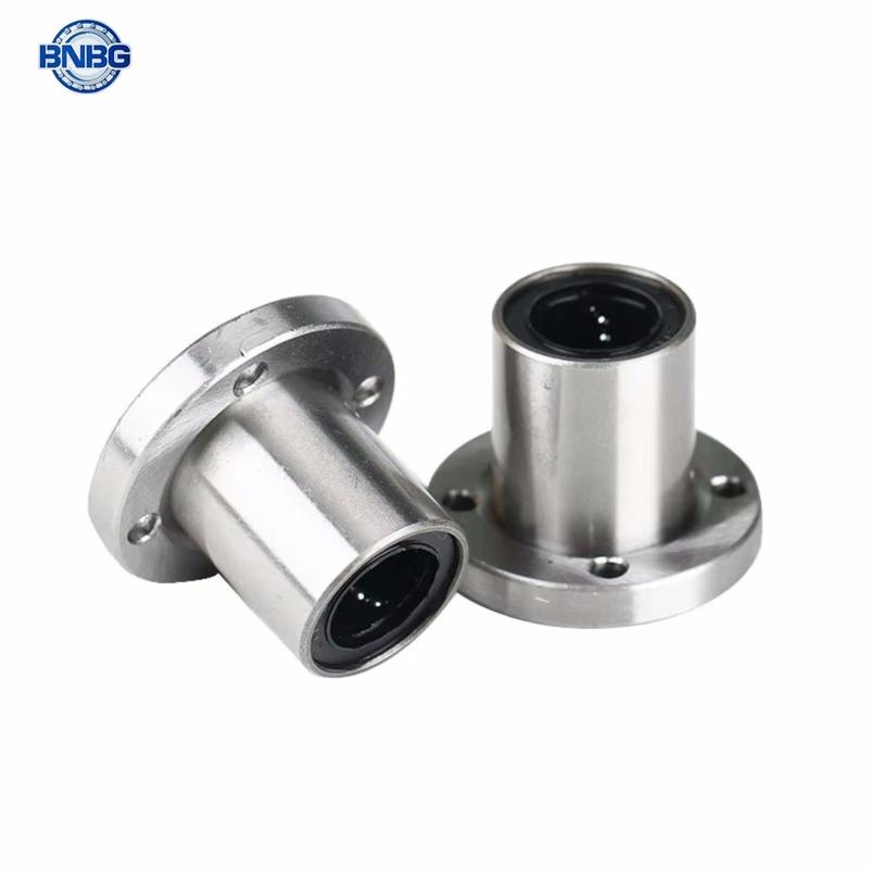 1PCS 6mm/8mm/10mm/12mm/13mm/16mm/20mm/25mm LMF Series LMF8UU/LMF10 Round Flange Coupling Linear Motion Bearing For Rod shaft