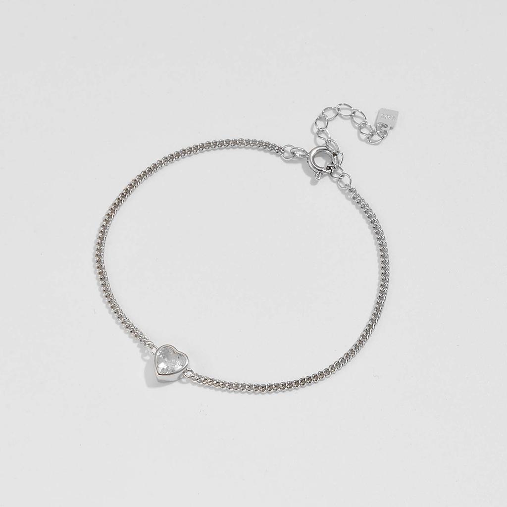 ANDYWEN Женский браслет из стерлингового серебра 925 пробы с цирконием и сердечком, роскошный браслет премиум-класса 2024, подарок на день Святого Валентина для мамы