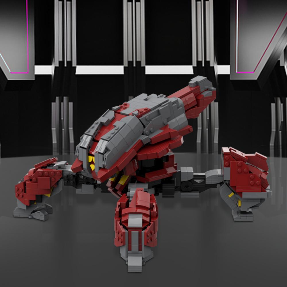 Gobricks MOC Изгнанный Скарабей Саранча Строительные Блоки Механический Зверь Боевая Машина Кубики DIY Модель Игрушки для Детей Подарок на День Рождения