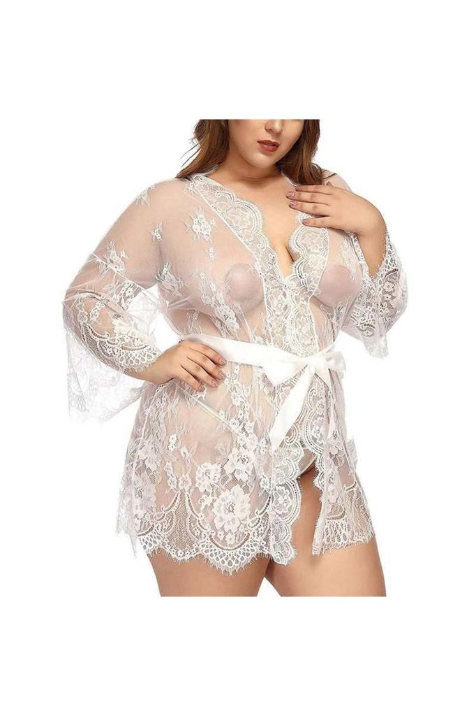 Women's Fashion New Dressing Gown Minella Lace Dressing Gown