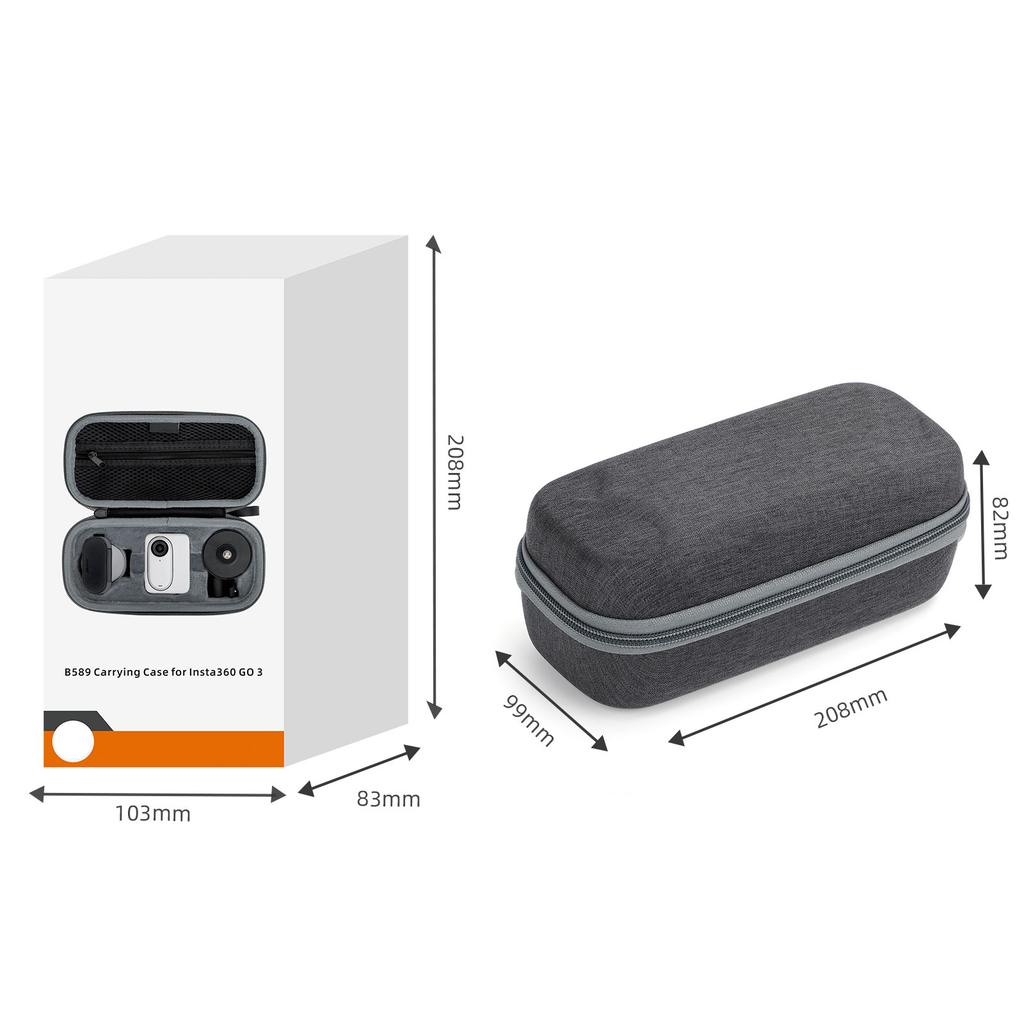 Чехол для переноски камеры, коробка для хранения, чехол, ударопрочный, водонепроницаемый, аксессуары для камеры Insta360 GO 3