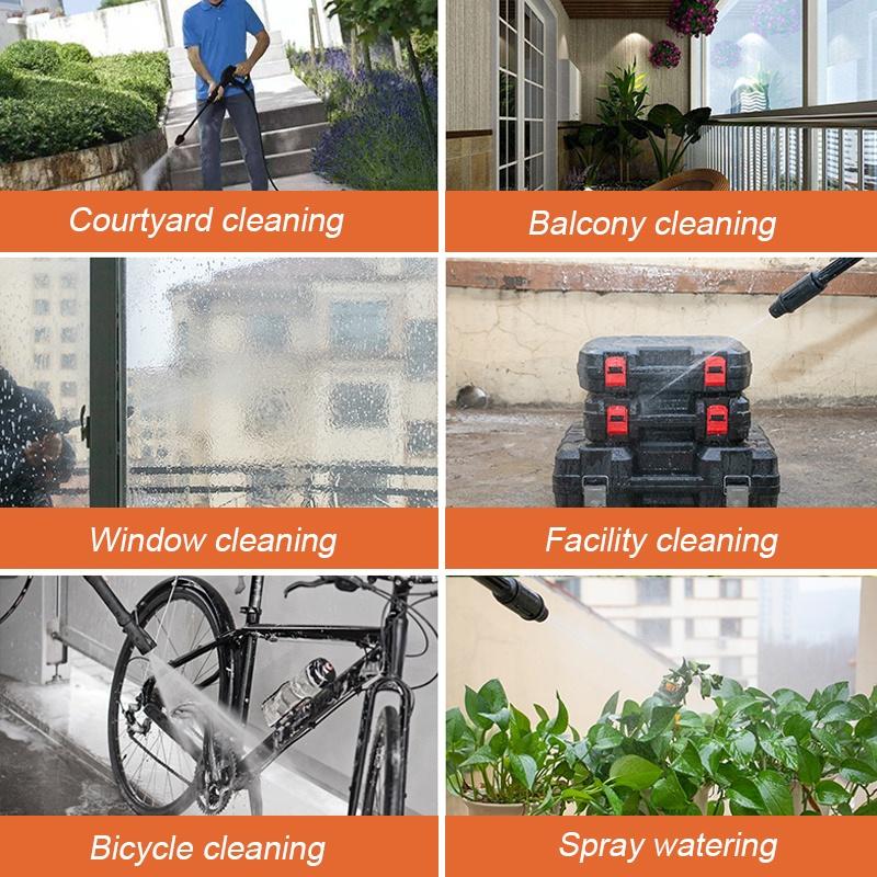 ABS+S Сталь Беспроводная Автомойка Распылитель Высокого Давления Водяные Пистолеты Очиститель Моющая Насадка Трубка Домашняя 800 Вт
