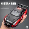 2024 Новая имитация 1/24 Масштаб Nissan GTR Модель суперкара Литой металлический миниатюрный автомобиль Коллекция игрушечных транспортных средств Подарок для мальчика Домашний декор