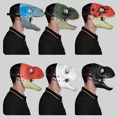 Маска на голову питомца собаки Маска динозавра 3D Маска динозавра Реалистичный Раптор Дино Движущаяся челюсть Маска динозавра