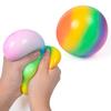 7CM Rainbow Balls Hand Exercise Stress Balls Relieve Stress Slow Bounce Decompression Balls Toy