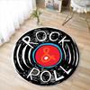 Принтованный виниловый ковер в виде музыкальной пластинки, коврик, который можно стирать в машине, подарок для меломанов, ковер в стиле ретро, круглый коврик в виде виниловой пластинки, нескользящий коврик