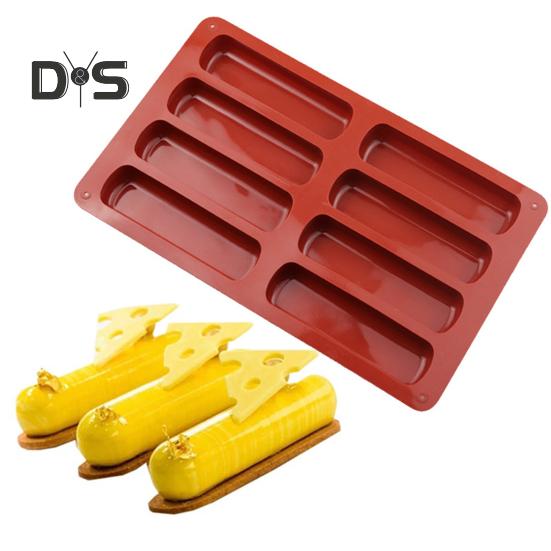 Форма для печенья с прозрачной текстурой, термостойкая, удобная форма для шоколадного печенья с 8 сетками