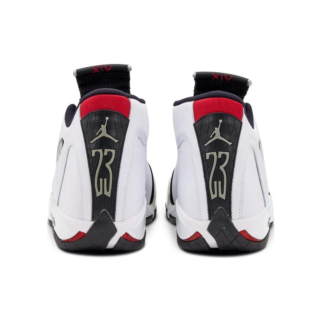 Air Jordan 14 Retro Black Toe 2024 Мужские кроссовки Белый Varsity-Красный Металлик-Серебристый 487471-160
