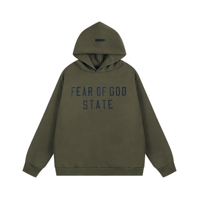 Essentials Fleece Hoodie Sweatshirt Pants Set Men Women Loose Fit Winter High Street Casual Wear